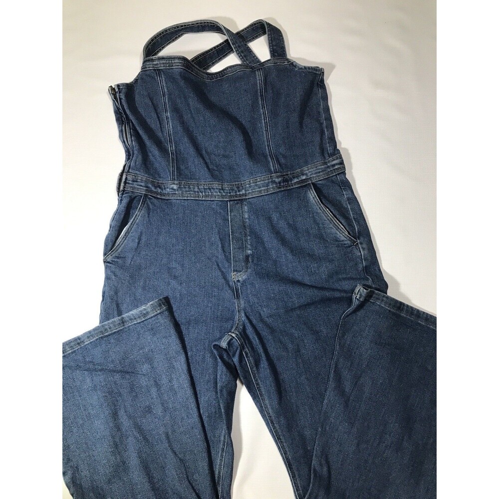 Arizona Jean Co. Womens Size XXL Blue Denim Overalls Adjustable Straps